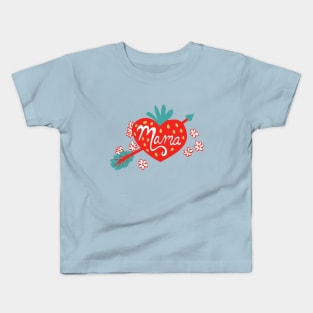 Strawberry Love for Mama Kids T-Shirt